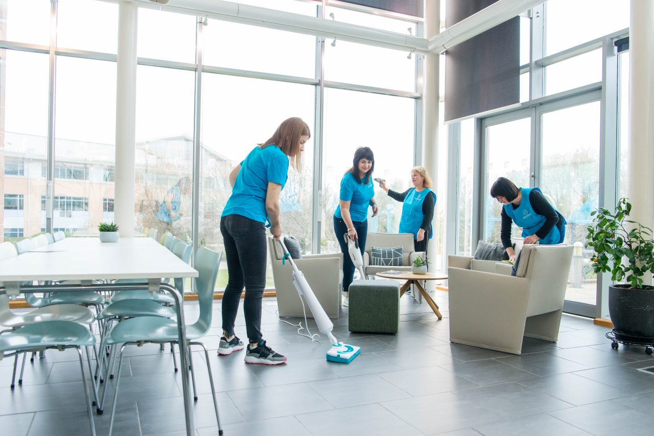 Archway facilities commercial cleaning company team at work